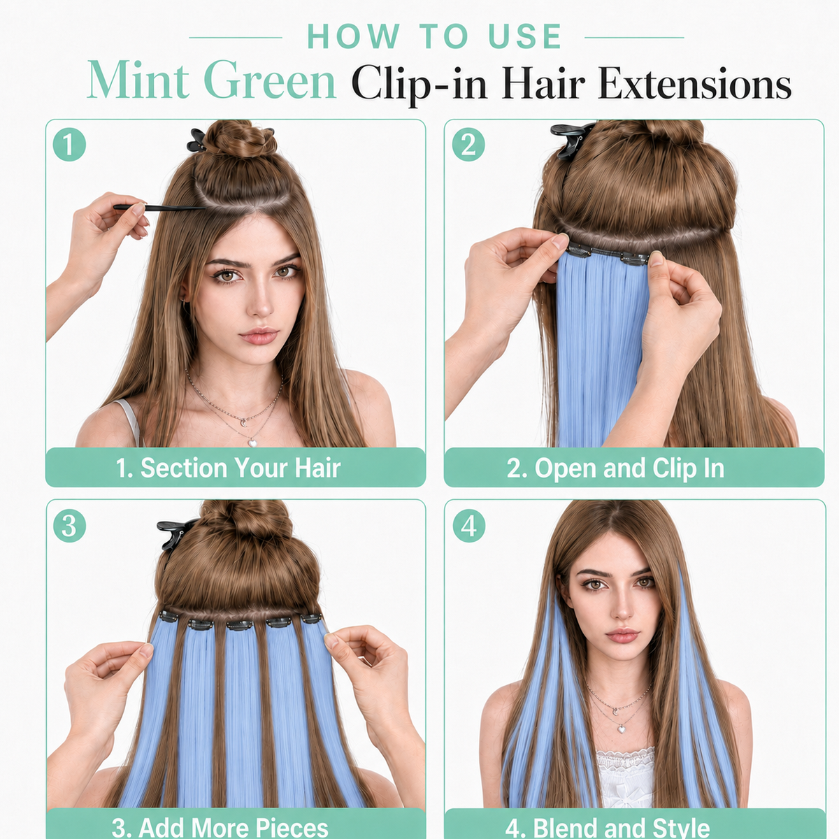 Ice Blue Glow(10 Pcs Set)