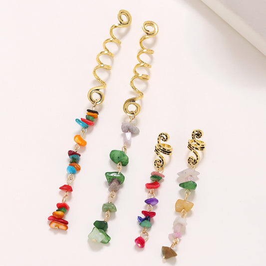 Vibrant Contrast Natural Stone Set (4 Pcs)
