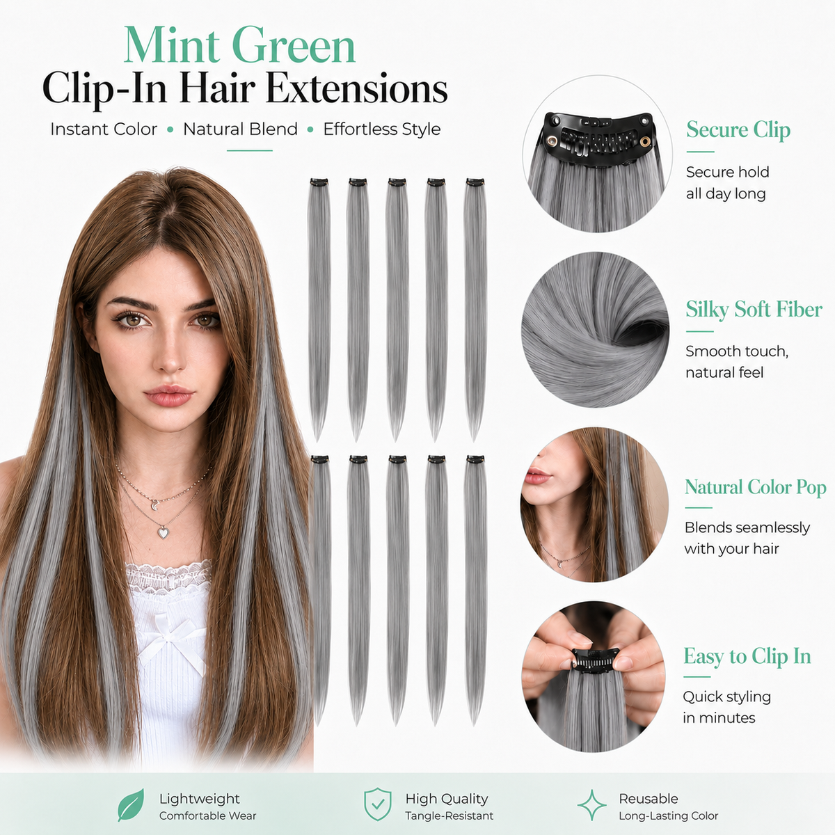 Moonlight Silver(10 Pcs Set)